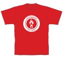 The 25th Anniversary White Logo T-shirt (Red)